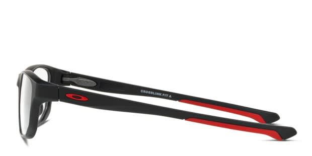 Oakley OX8142 Crosslink Fit (A) Black/Red Eyeglasses | Includes