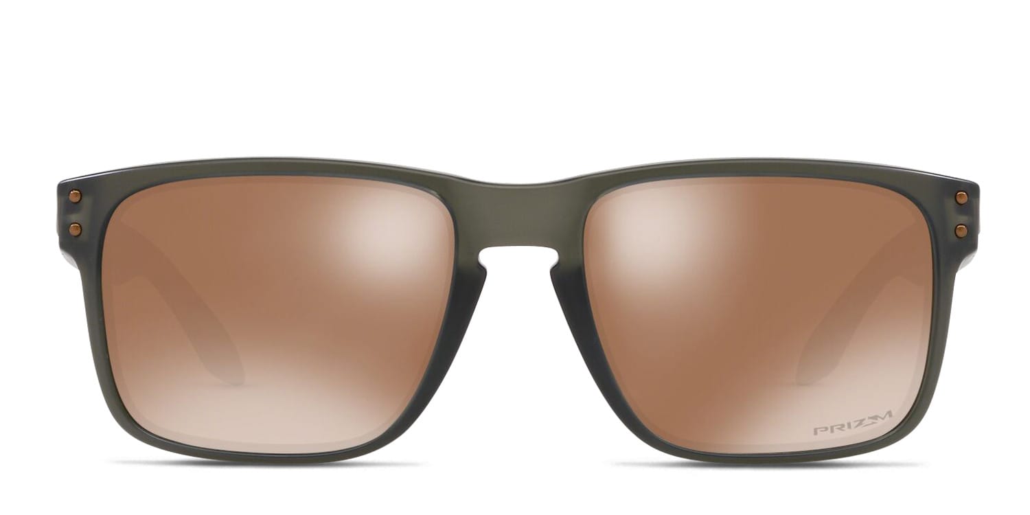 Oakley OO9102 Holbrook Green, Clear glasses - Green / Clear - Frontal View