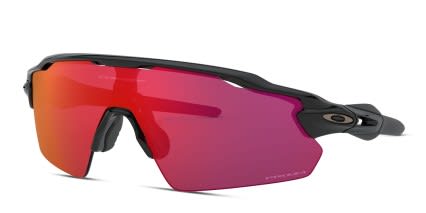 Oakley OO9211 Radar Ev Pitch Black , Red glasses - Black / Red - Angle View