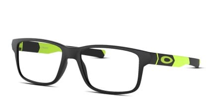 Oakley OY8007 Field Day Kids Gray, Clear glasses - Black / Yellow - Angle View
