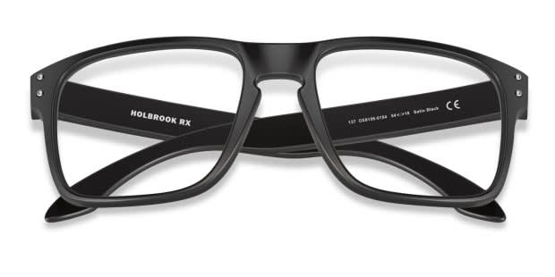 Oakley OX8156 Holbrook RX Black Eyeglasses | Includes FREE Rx Lenses