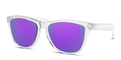 Oakley OO9245 Frogskins (A) Clear, Purple glasses - Clear / Purple - Angle View
