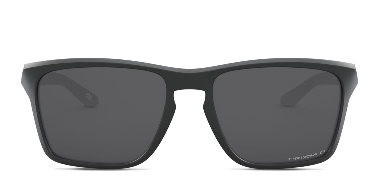 Oakley OO9448 Sylas Black, Gray glasses - Matte Black / Gray - Frontal View