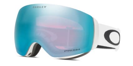 Oakley OO7064 Flight Deck M Prizm Snow Goggles w/Clip-in Blue, White glasses - Blue / White - Angle View