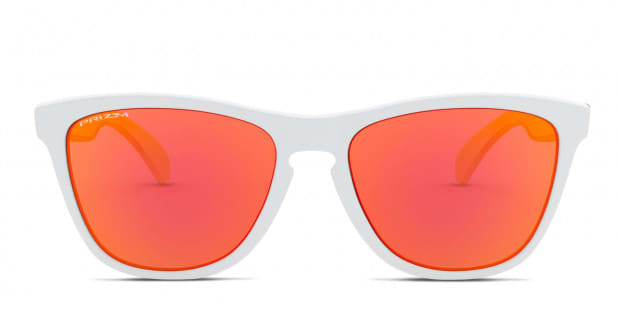 OAKLEY Frogskins ホワイト/レッド Oakley Frogskins White Frame Miror Ruby Iridium Lens