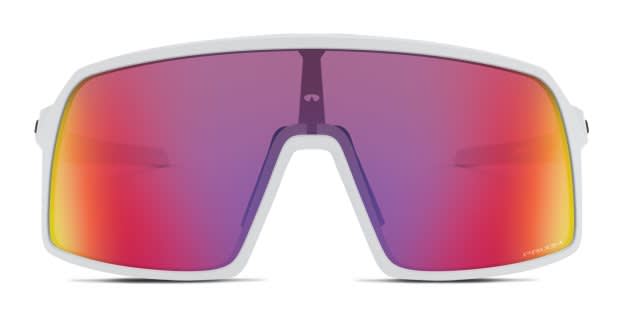 Oakley OO9462 Sutro S white frame with PRIZM road lenses. Lenses