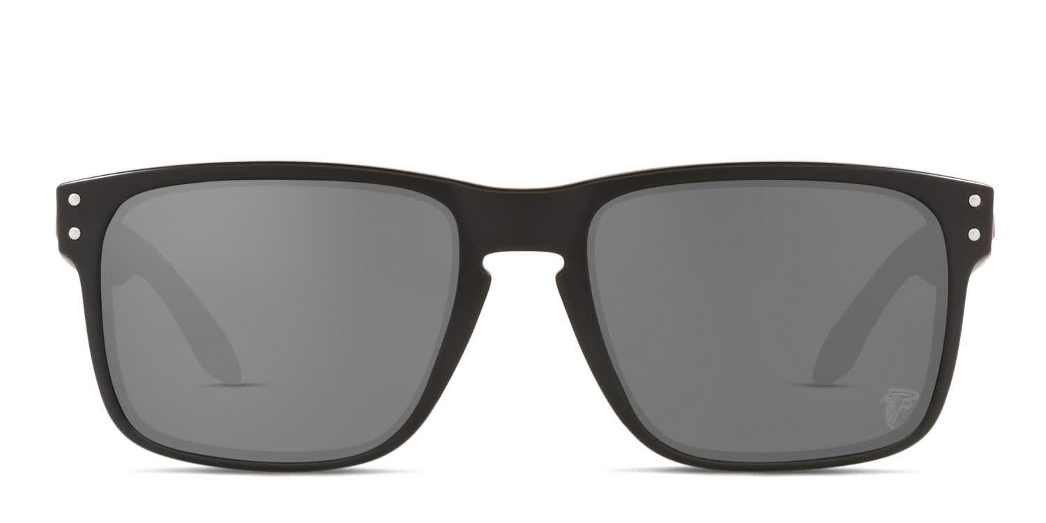 Oakley OO9102 Atlanta Falcons Holbrook Matte Black, Red glasses - Matte Black / Red - Frontal View