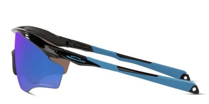 Oakley OO9343 M2 Frame XL Shiny Black, Blue glasses - Shiny Black / Blue - Side View