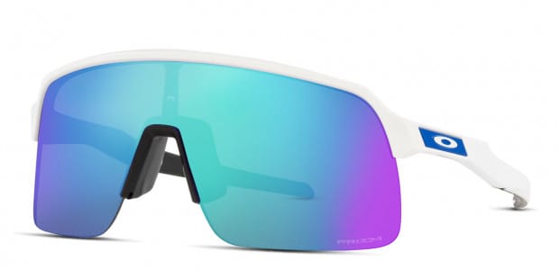 Oakley white frame blue lens 2025