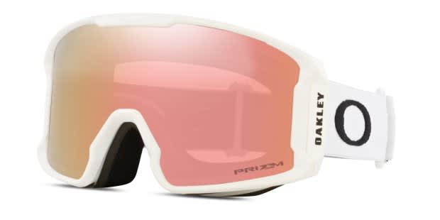 Oakley OO7093 Line Miner M Snow Goggle Prizm w/Clip-in White, Pink