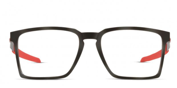 Oakley OX8055 Exchange Black/Red Eyeglasses | Includes FREE Rx Lenses
