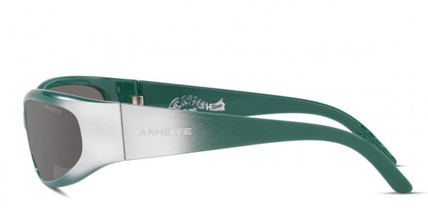 Arnette AN4302 Catfish Green Silver Prescription Sunglasses 50 Off Lenses