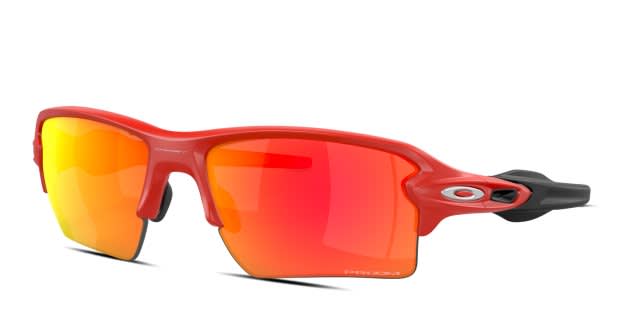 Oakley OO9188 Flak 2.0 Xl red frame with PRIZM ruby lenses. Lenses