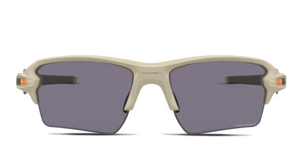 Oakley OO9188 Flak 2.0 Xl brown frame with PRIZM grey lenses. Lenses provide 100 UV protection