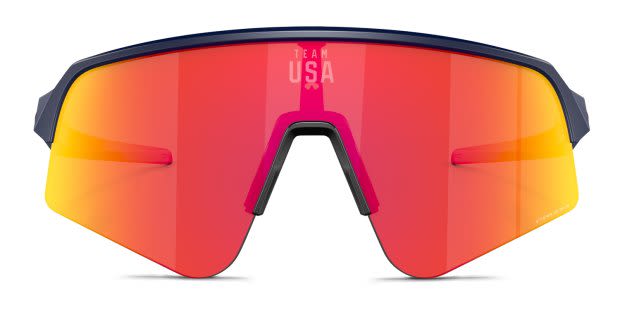 Oakley OO9465 Sutro Lite Sweep Team USA Prizm Blue, Red Sunglasses