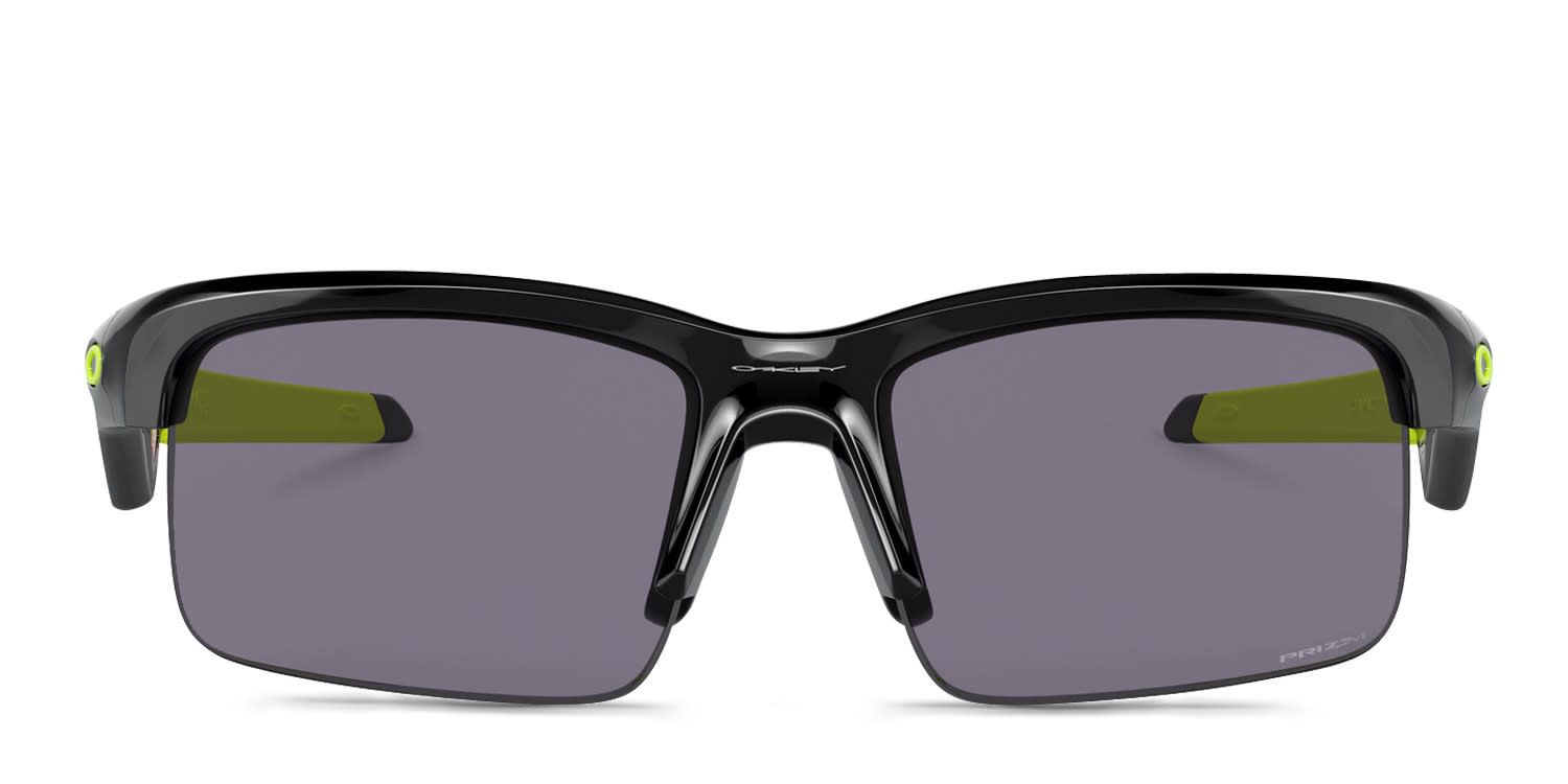 Oakley OJ9013 Capacitor Kids Prizm Shiny Black glasses - Shiny Black - Frontal View