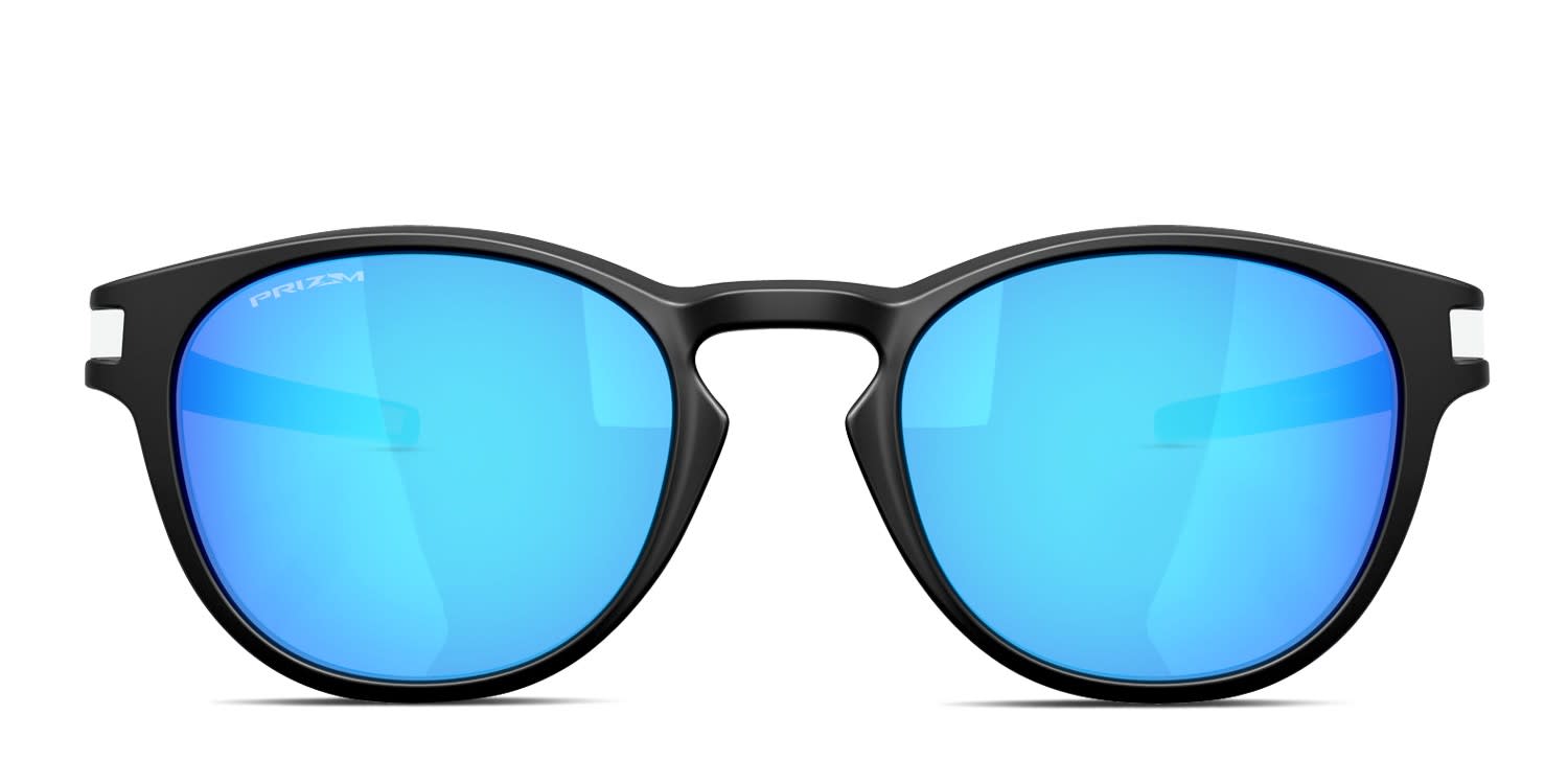 Oakley OO9265 Latch Black glasses - Black / Blue - Frontal View