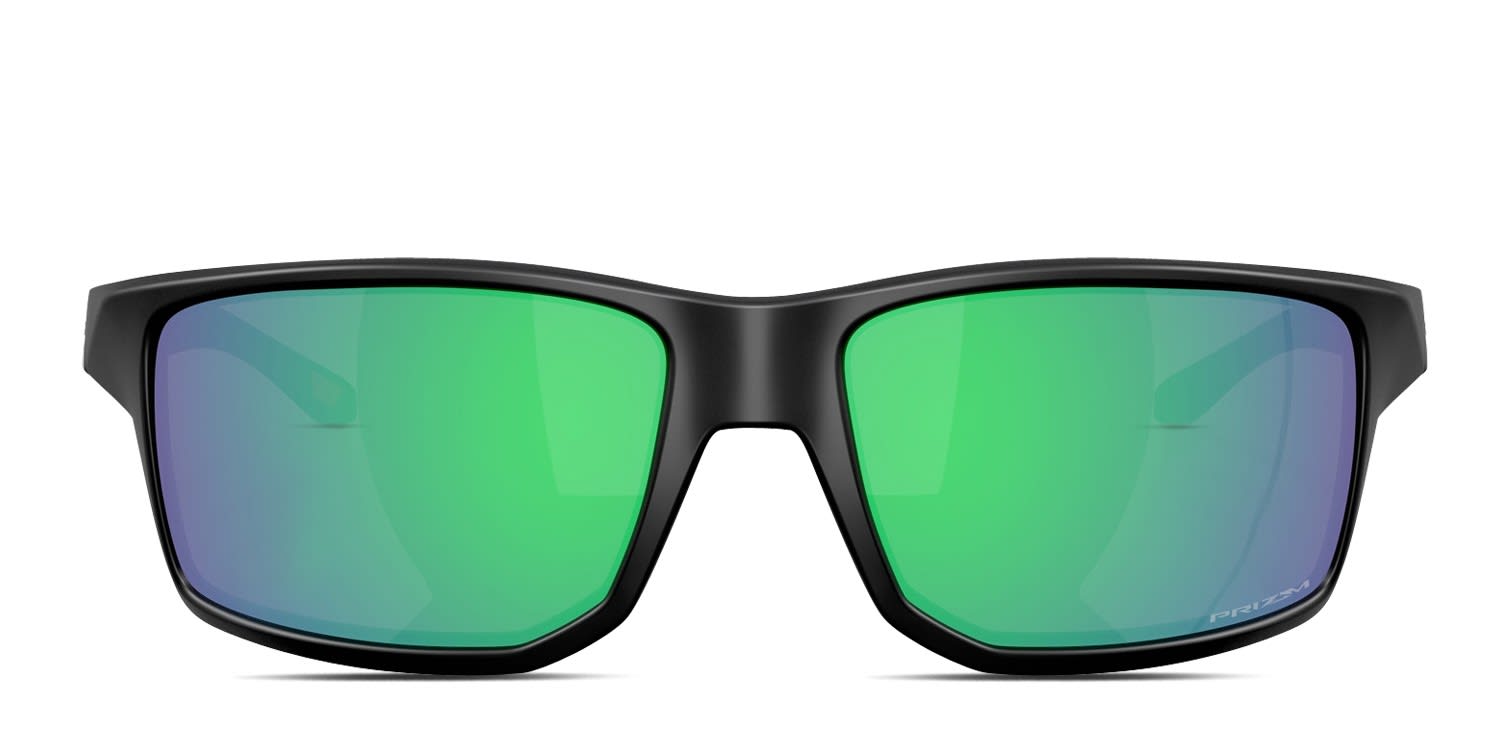 Oakley OO9470 Gibston Xl Black, Green glasses - Black / Green - Frontal View