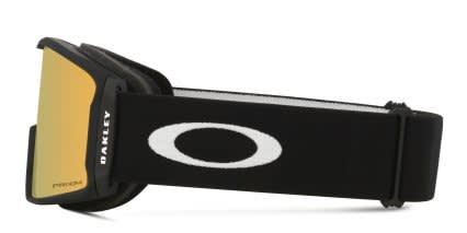 Oakley OO7070 Line Miner L Prizm Snow Goggle w/Clip-in Black, Yellow glasses - Black / Yellow - Side View
