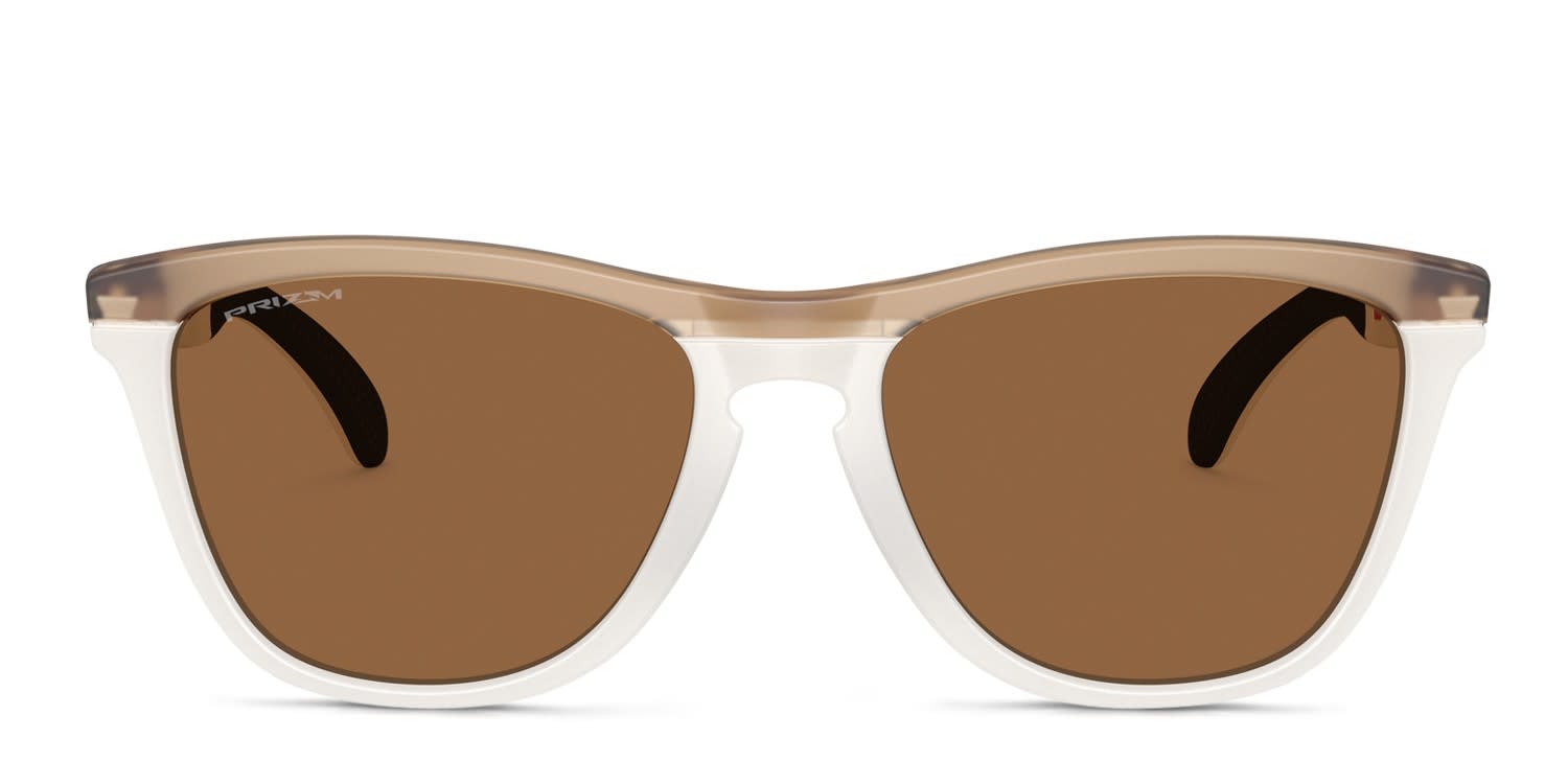 Oakley OO9284 Frogskins Range Beige, White, Bronze glasses - Beige / White / Bronze - Frontal View
