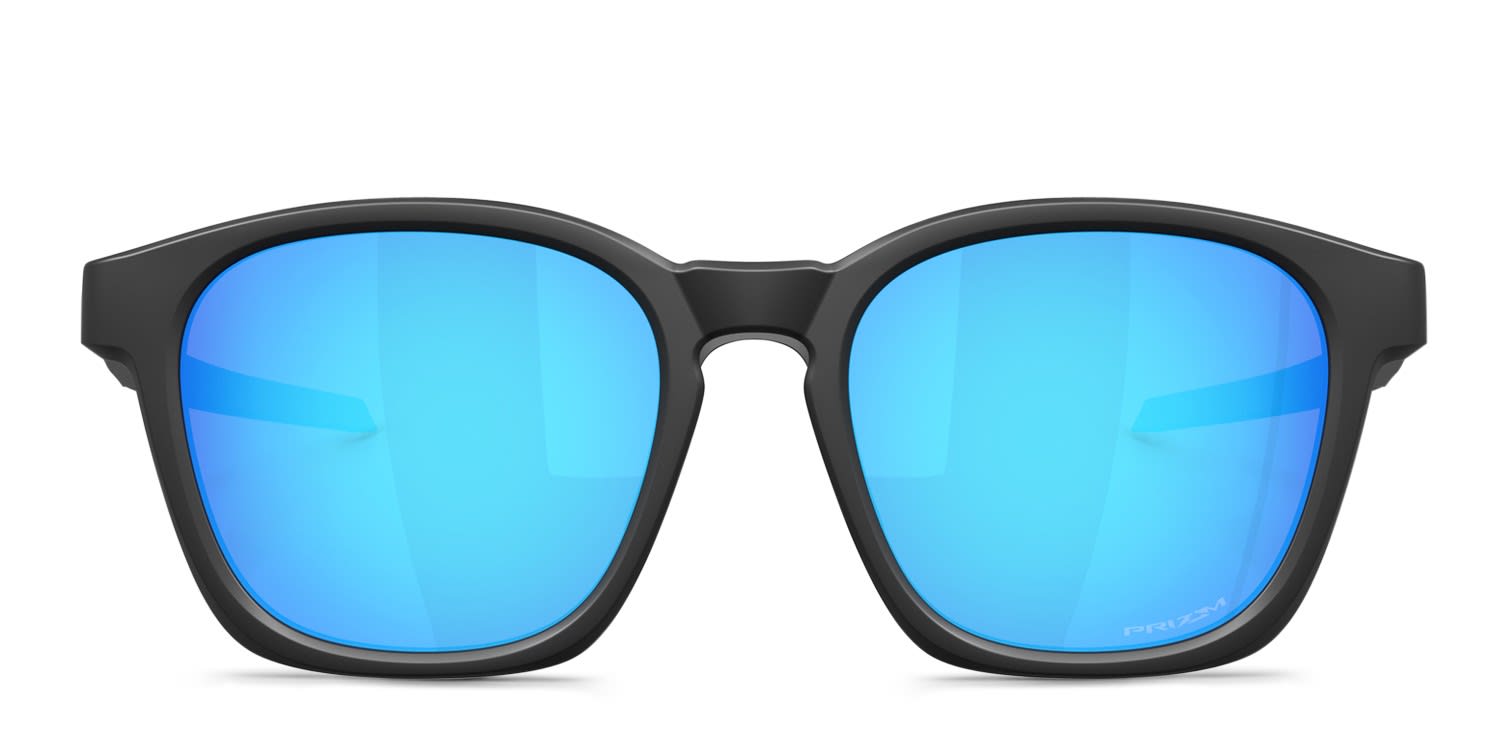 Oakley OO9245 Frogskins (A) Matte Black, Blue Sunglasses