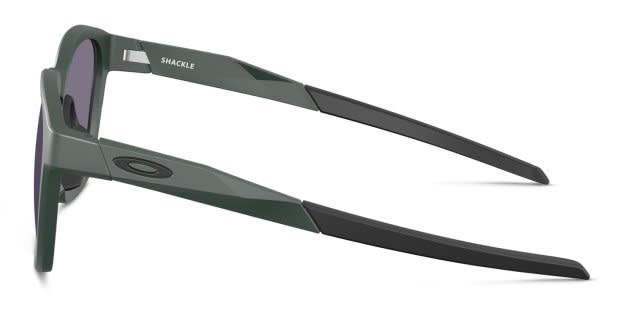 Oakley OO9507D Shackle green frame with PRIZM grey lenses. Lenses