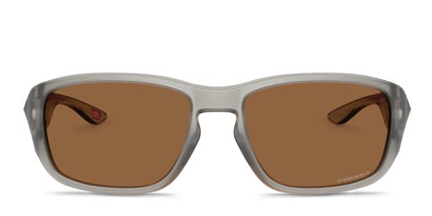 Oakley OO9521 gray frame with PRIZM bronze lenses. Lenses provide