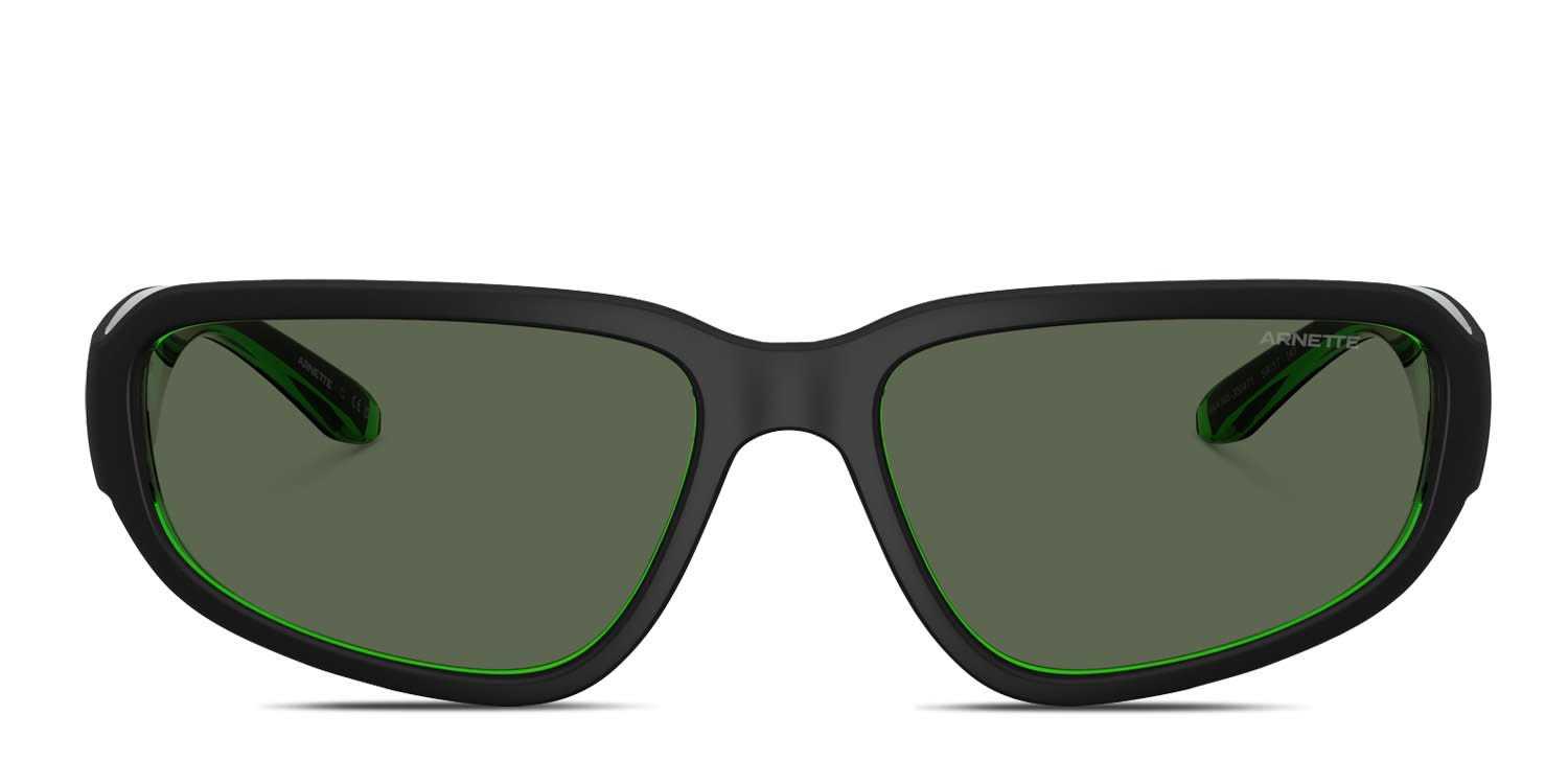 Arnette AN4365 Goodle Black, Green glasses - Black / Green - Frontal View