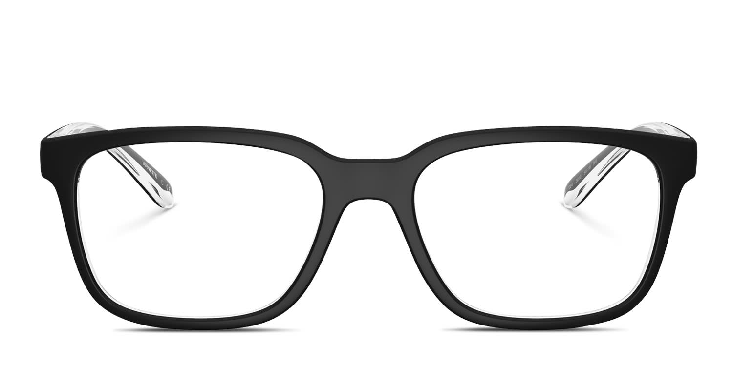 Arnette AN7284 Steek Black, Clear glasses - Black / Clear - Frontal View