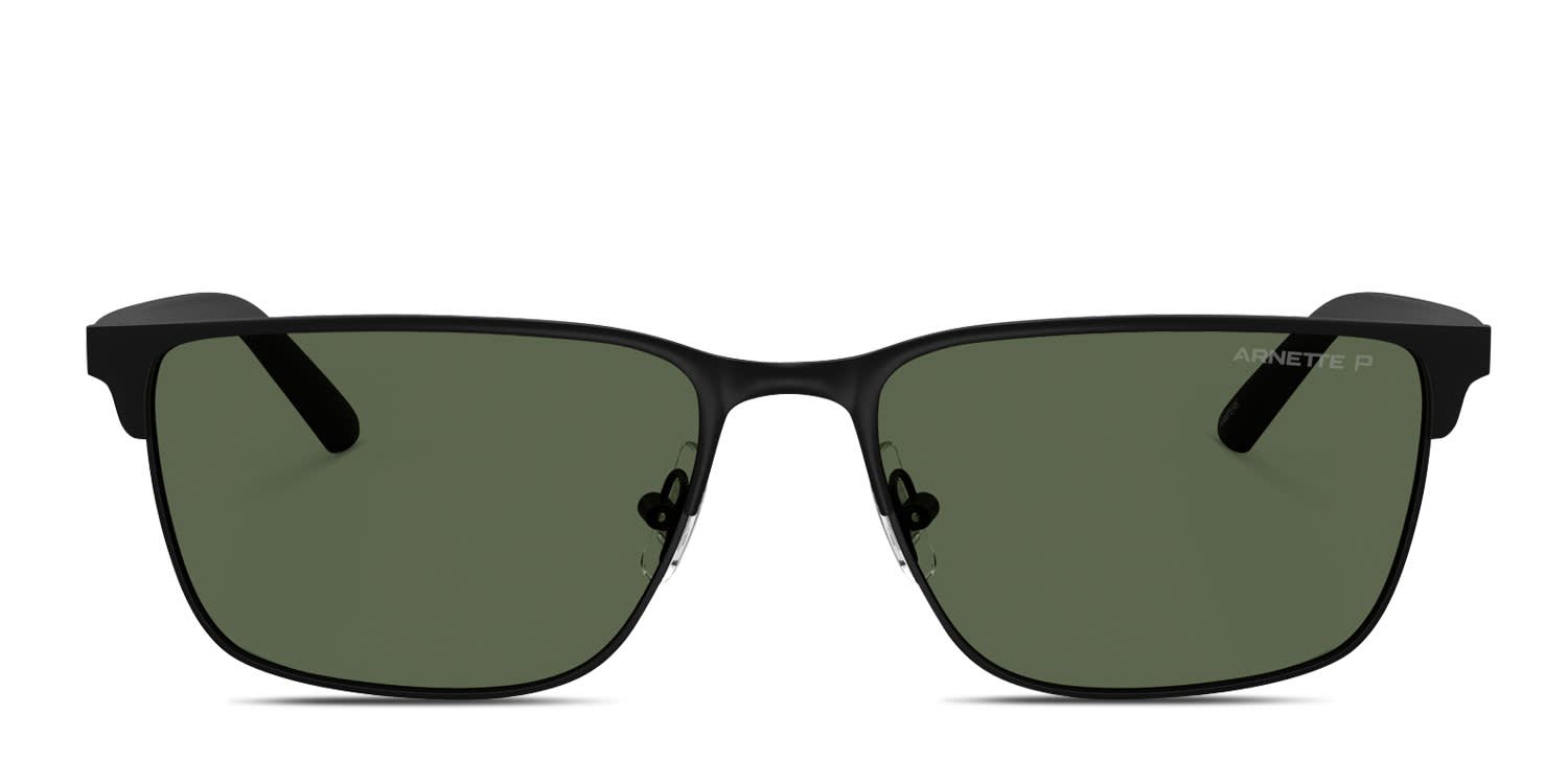 Arnette AN3094 Hampere Black, Green glasses - Black / Green - Frontal View