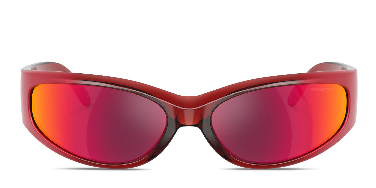 Arnette AN4302 Catfish Orange, Clear, Red, Gray glasses - Orange / Clear / Red / Gray - Frontal View