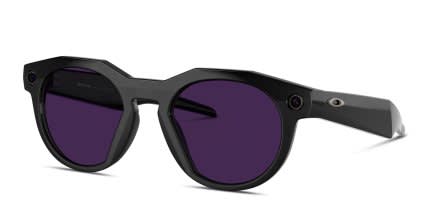 Oakley Meta HSTN OW8002 AI Glasses Prizm Transitions Black, Purple glasses - Black / Purple - Angle View