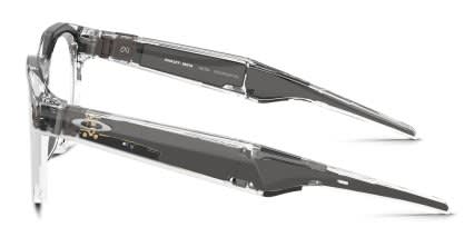 Oakley Meta HSTN OW8002 AI Glasses Prizm Transitions Gray, Clear glasses - Gray / Clear - Side View