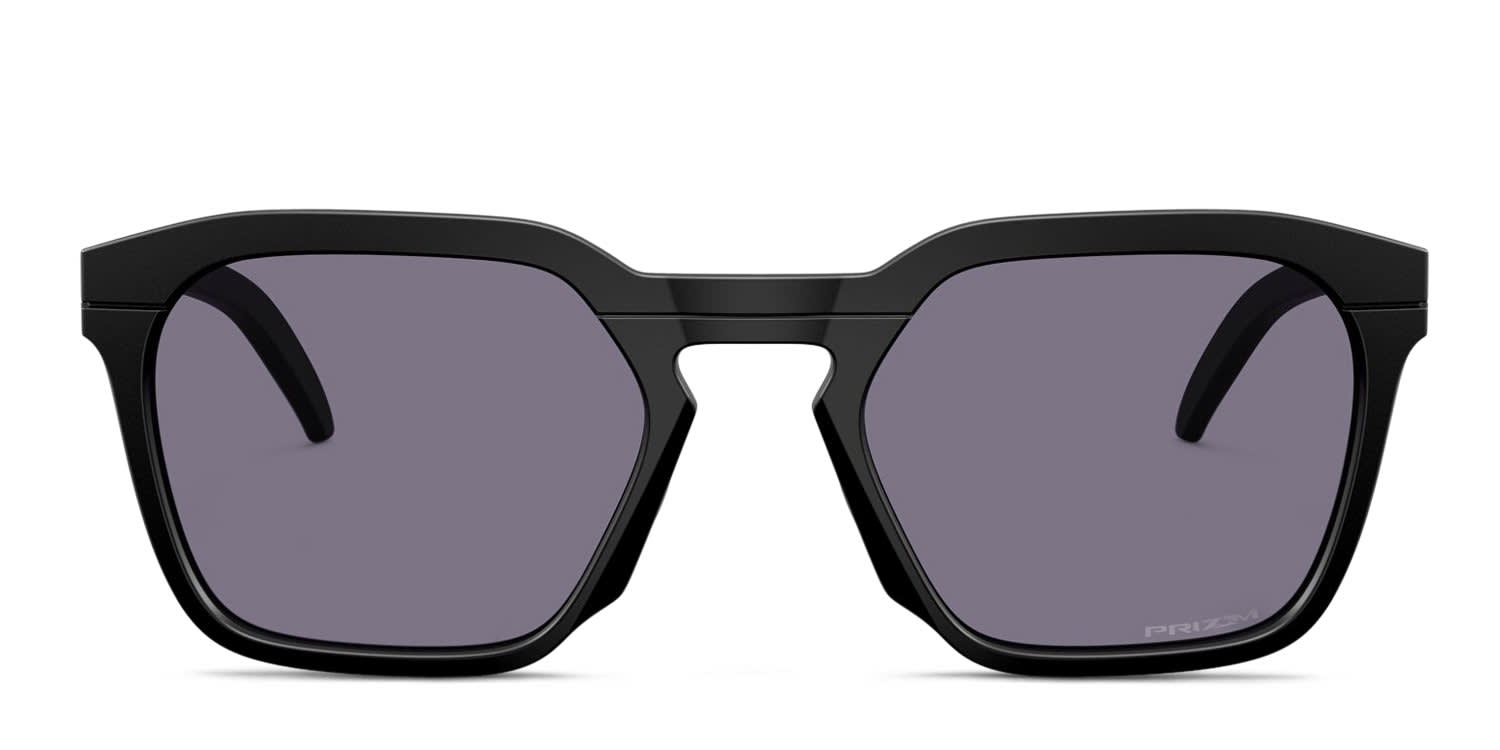 Oakley OO9533 HSTN Sq Black, Gray glasses - Black / Gray - Frontal View