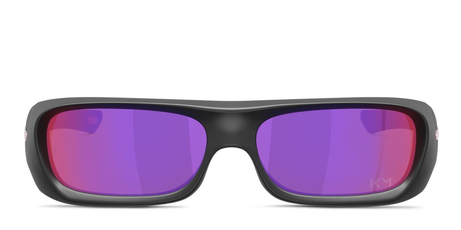 Oakley OO9520 Permian Black, Purple glasses - Black / Purple - Frontal View