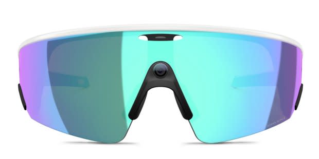 ハ*ネ様 OAKLEY サングラス ホワイト ブルーミラー Oakley Meta OW8001 Vanguard AI Glasses Prizm White, Blue