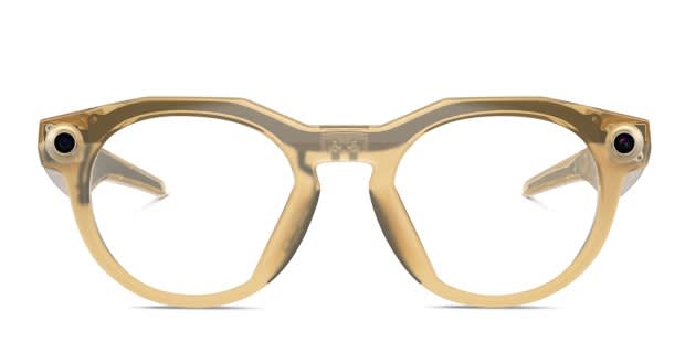Oakley Meta HSTN OW8002 AI Glasses Brown, Clear Prescription