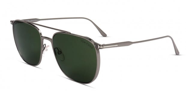 Tom Ford TF0692 Kip Gunmetal/Green Sunglasses Sunglasses