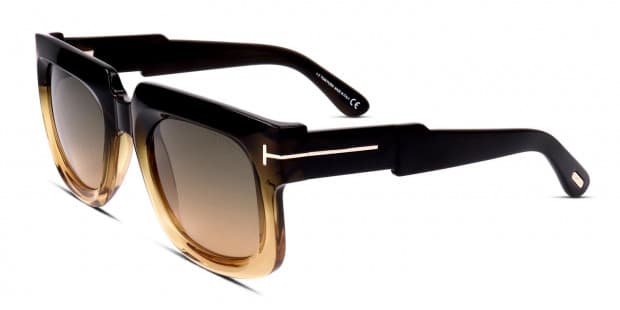 Tom Ford TF0729 Christian Black Yellow Prescription Sunglasses