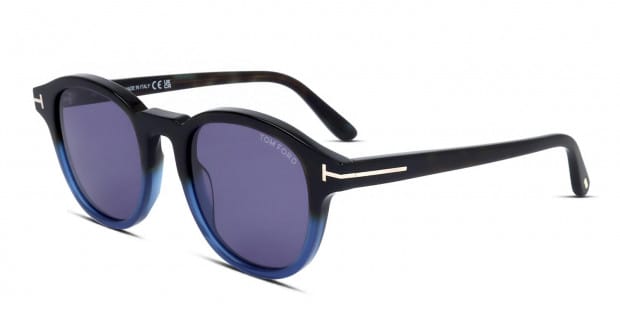 Tom Ford TF752 Jameson Black/Blue Prescription Sunglasses