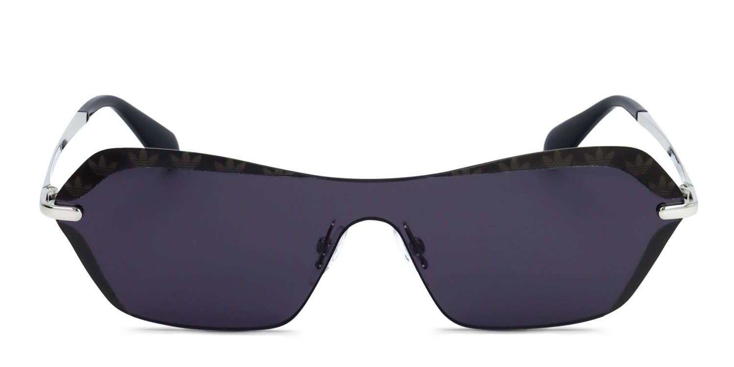 Adidas OR0015 Black, Silver glasses - Black / Silver / Gray - Frontal View
