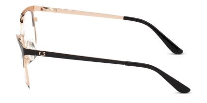 Guess GU2796 Black, Gold glasses - Black / Gold - Side View