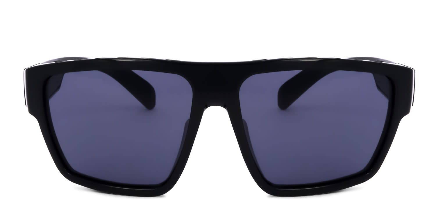 Pentax ZT35 Shiny Black, Blue Prescription Sunglasses - 50