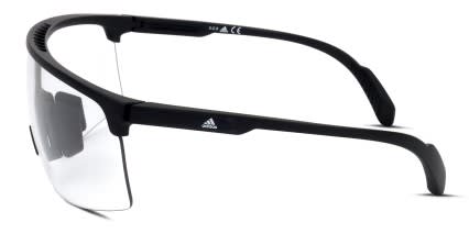 Adidas SP0005 Black, Clear glasses - Black / Clear - Side View