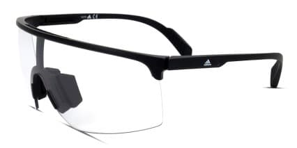 Adidas SP0005 Black, Clear glasses - Black / Clear - Angle View