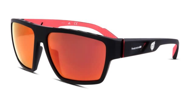 Adidas SP0008 Black, Red Prescription Sunglasses