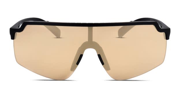 Adidas SP0018 black frame with brown flash lenses. Lenses provide