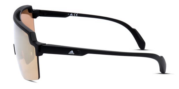 Adidas SP0018 black frame with brown flash lenses. Lenses provide