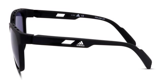 Adidas SP0021 Matte Black Prescription Sunglasses 50 Off Lenses