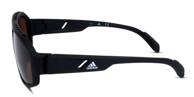 Adidas SP0025 Matte Black Prescription Sunglasses - 50% Off Lenses